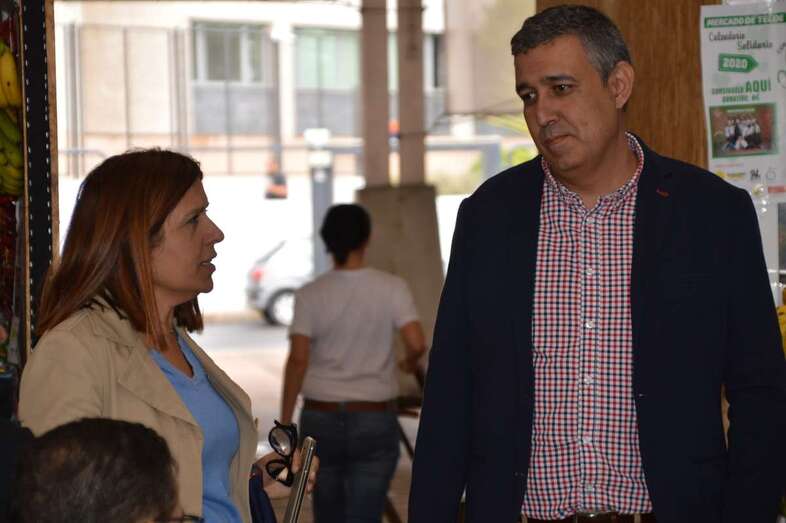 El edil Servando González con la vicealcaldesa Carmen Hernández/TA.